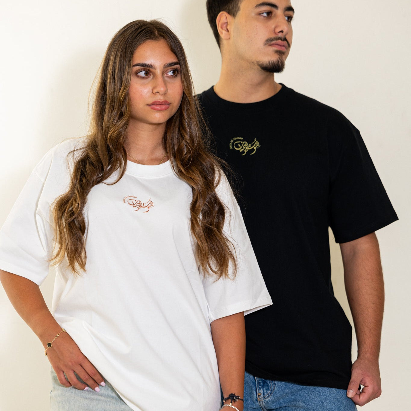 Back view of the Fairuz Beirut Mornings T-shirt showing the vintage Beirut portrait print and Arabic heritage artwork.